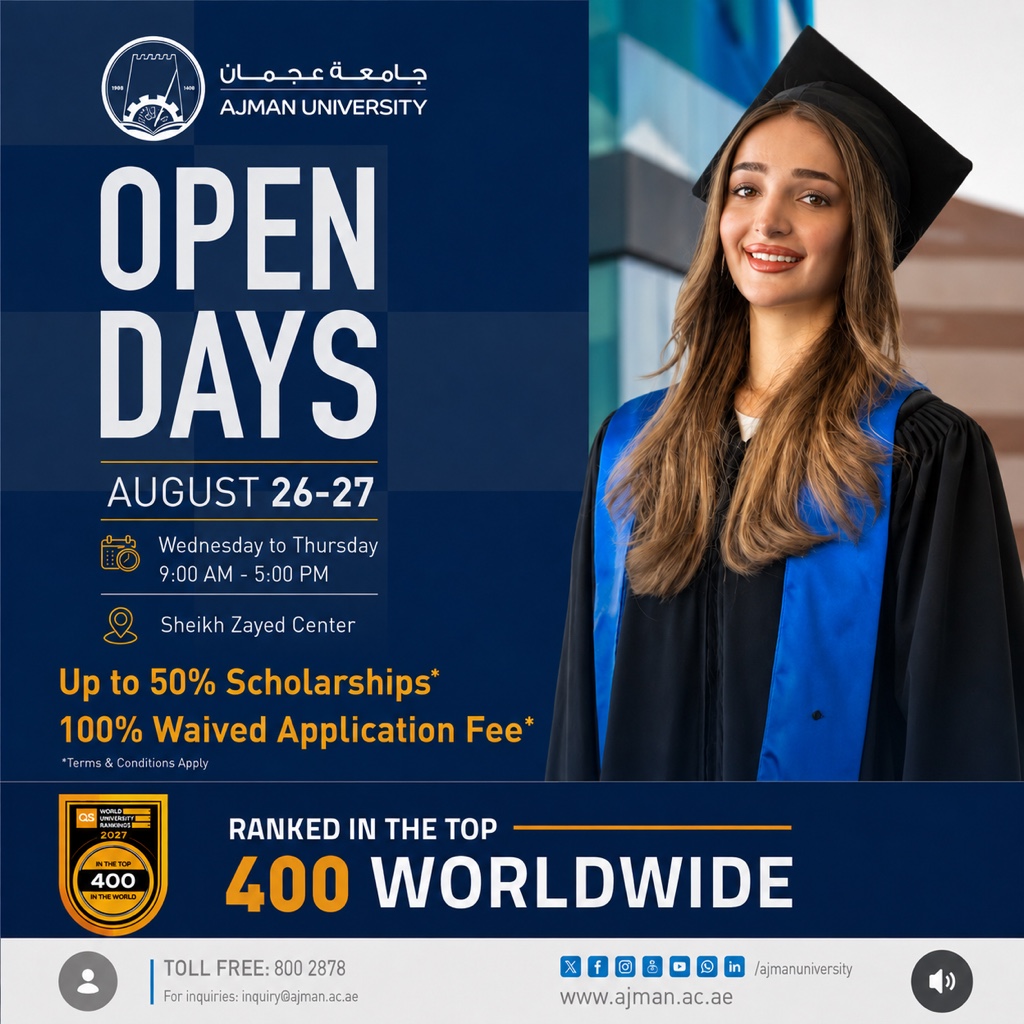 Open Days 26 - 27 Aug 2026