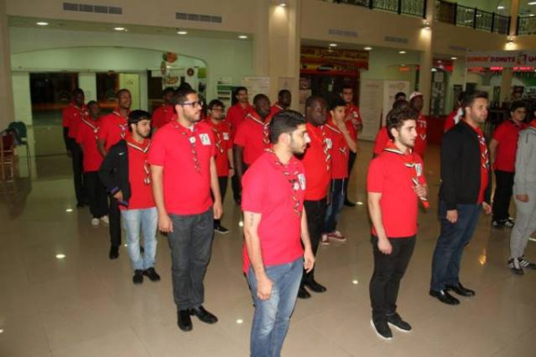 جوالة جامعة عجمان يشاركون في دورة تأهيل رواد العشائر الكشفية