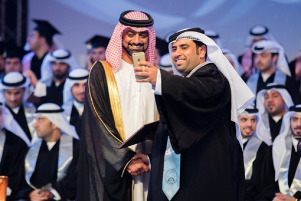 حاكم عجمان يشهد حفل تخريج الدفعة الـ 24 من جامعة عجمان تحت شعار 