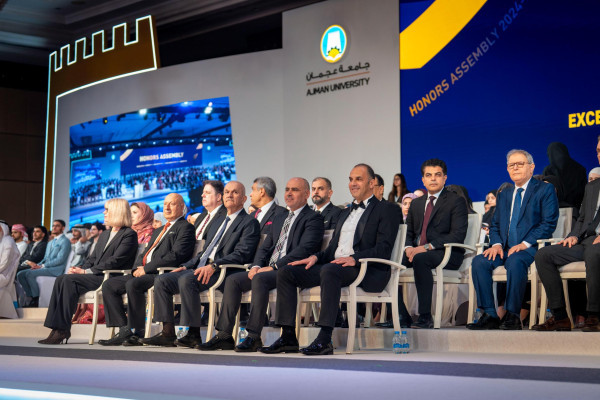 Ajman University Recognizes Excellence Across Its Academic Community and Strategic Partners at the 2024–25 Honors Assembly
