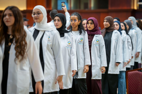 Students of the College of Pharmacy and Health Sciences Prepare to Begin Their Professional Journey at the White Coat Ceremony
