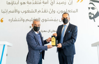 Ajman University honors Renowned Journalist Mustafa Al-Agha for his Social Contributions