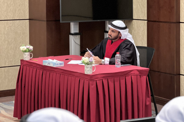 مناقشة رسالة الماجستير للطالب/ حميد سعيد الغفلي