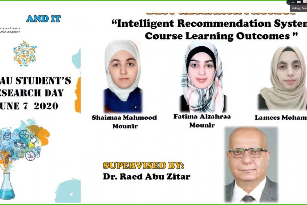 طلبة جامعة عجمان يتنافسون علميًا في زمن الكورونا ببحوث حول التعلم الذكي ونظم الطوارئ لمرضى القلب