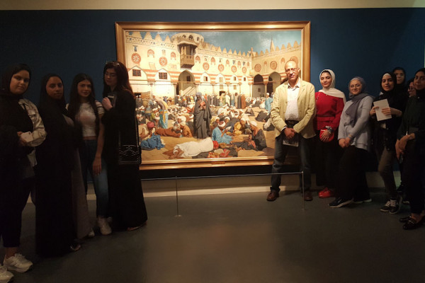 Field Visit for Graphic Design Students at Sharjah Art Museum