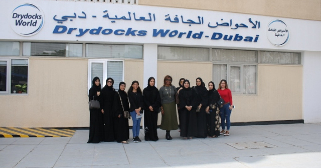 AU Students Visit the Dry Docks at DP World
