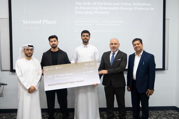 Ajman University Honors Winners of Applied Research Papers Award in Collaboration with Department of Finance - Ajman