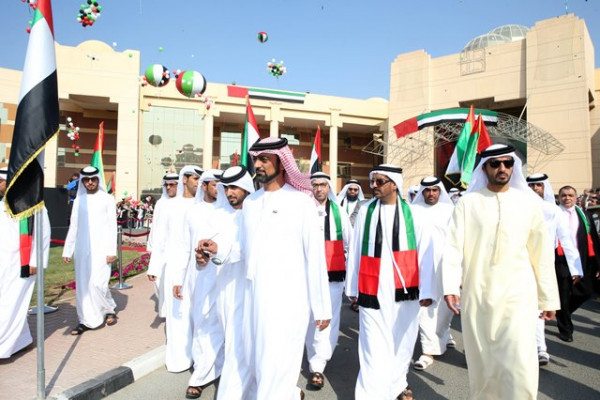 Crown Prince of Ajman Witnesses the 43rd UAE National Day Celebrations at Ajman University