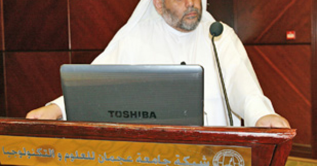 مناقشة أول رسالة ماجستير في معهد البيئة والمياه والطاقة بجامعة عجمان 