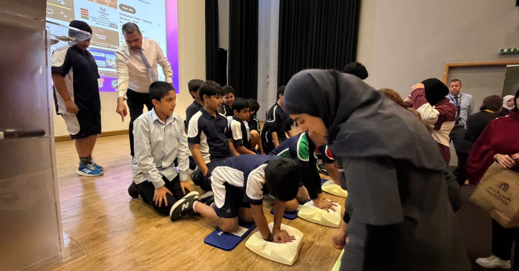 Teaching Kids to Step in and Save a Life at Ajman Academy — A CPR Awareness Workshop