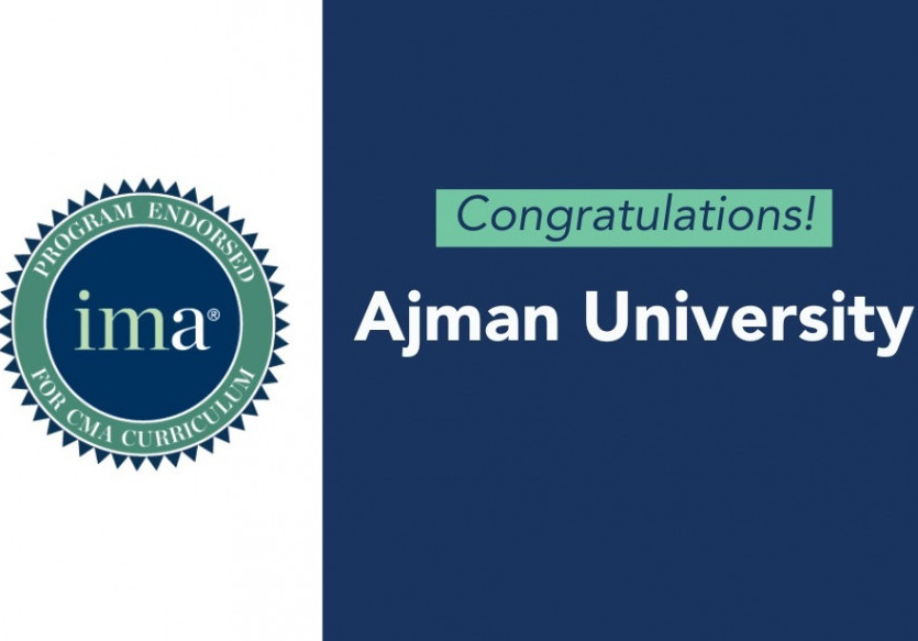 Ajman University- Accounting Program Earns Endorsement by IMA (Institute of Management Accountants)