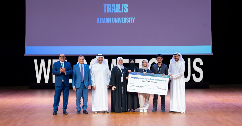 Ajman University Students Win Third Place at Sharjah Tourism Innovation Hackathon 2025