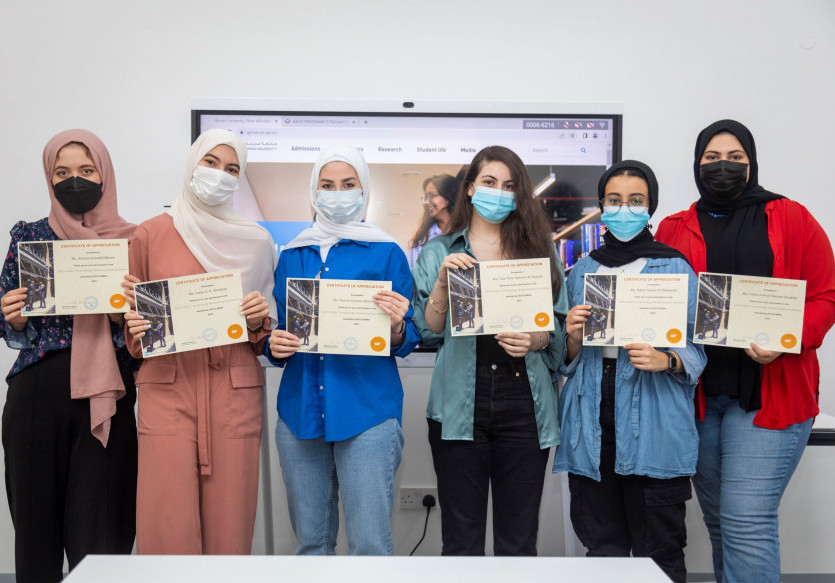 Ajman University Students Felicitated for Participating in SAP Terminology Modernization Project
