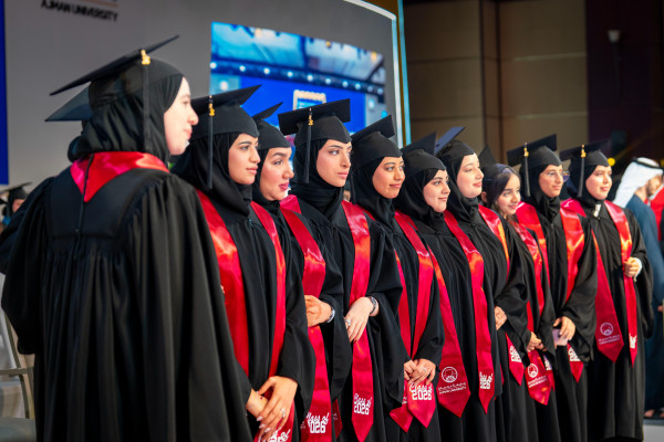 Consort of Ruler of Ajman Witnesses Graduation of 450 Female Students from UAE-Kuwait Brotherhood Class of 2026 at Ajman University