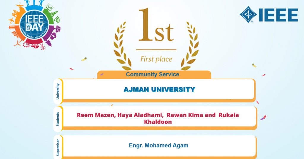 Ajman University Students Excel at IEEE UAE Student Day 2021