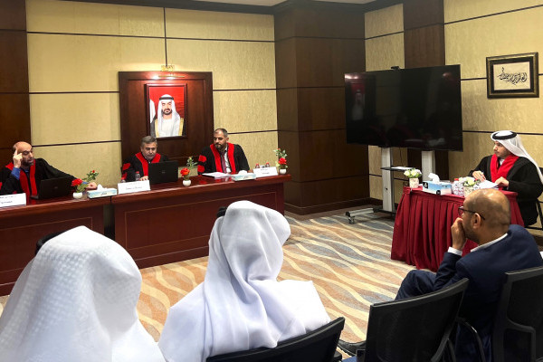 مناقشة رسالة الماجستير للطالب/ غانم محمد الهاملي