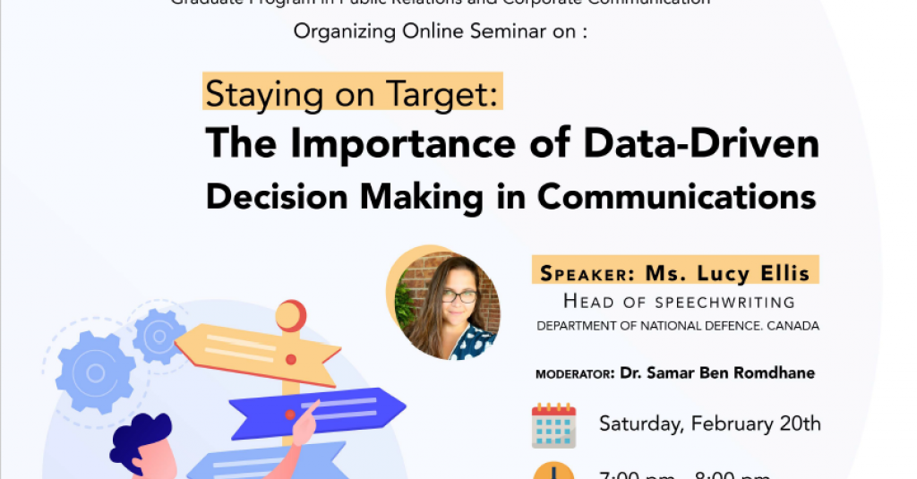 The College of Mass Communication Organizes a Webinar Within the Activities of the MA Program in Public Relations and Corporate Communication