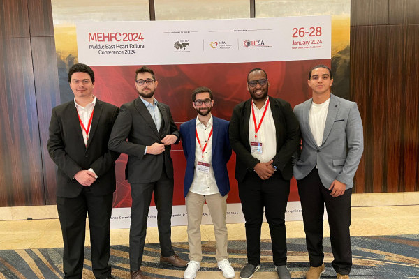Faculty and students in the MSc in Clinical Pharmacy program at Ajman University, attended the Middle East Heart Failure Conference (MEHFC 2024)