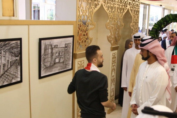 ولي عهد عجمان يشهد احتفالات جامعة عجمان باليوم الوطني الـ44