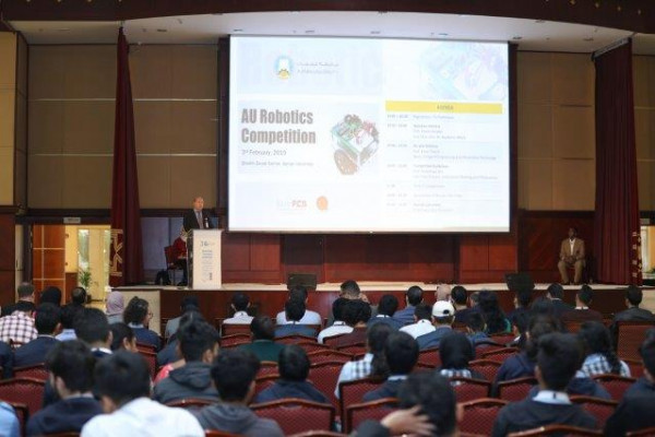 جامعة عجمان تنظم مسابقة للروبوتات