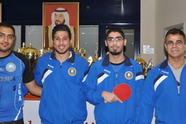 Gold for the Golden table tennis team of Ajman University