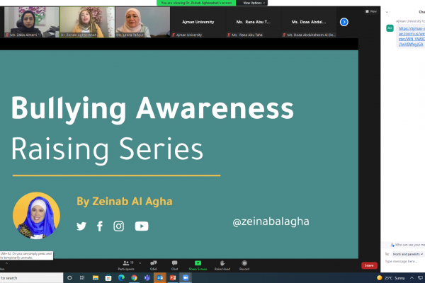 Online awareness session “The impact of bullying and how to prevent the spread “ 2021-2022