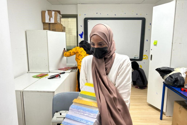 AU Students Volunteer for ‘Manzil’ Community Development Drive