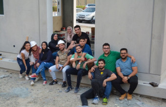 The Aqua Green team complete 70% of their project in the International Solar Decathlon Competition