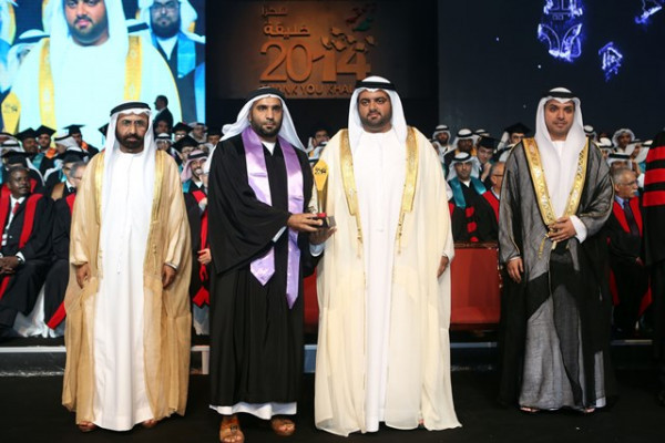 Crown Prince of Fujairah attends graduation ceremony at Ajman University in Fujairah
