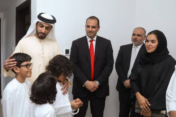 Sheikh Rashid bin Humaid Al Nuaimi, officially inaugurates the “Ajman University Building” project of Thamer Fund for Educational Solidarity