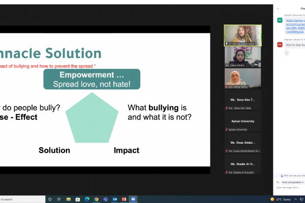 Online awareness session “The impact of bullying and how to prevent the spread “ 2021-2022 _2