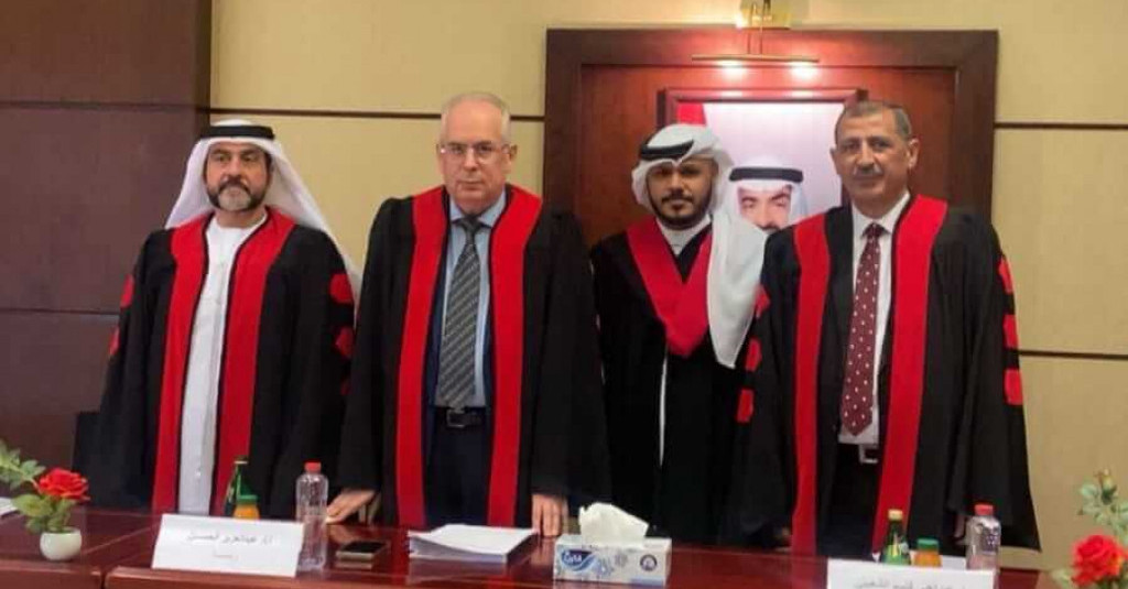 مناقشة أطروحة الماجستير في القانون العام للطالب محمد حمدان القحطاني