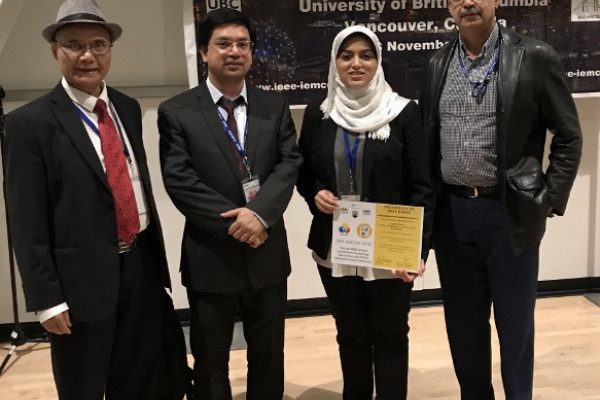 طلاب الجامعة يحصدون جائزة أفضل بحث في المؤتمر التاسع لـ IEEE
