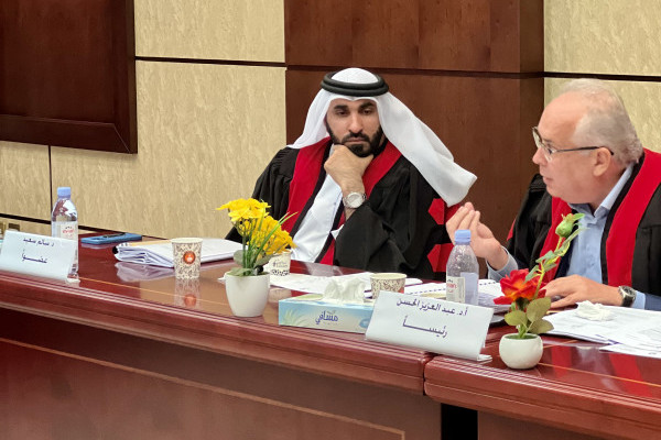 مناقشة رسالة الماجستير للطالب/ محمد حسن المنصوري