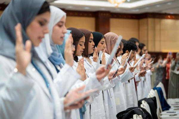 Ajman University’s Future Doctors Begin Their Clinical Journey at the White Coat Ceremony