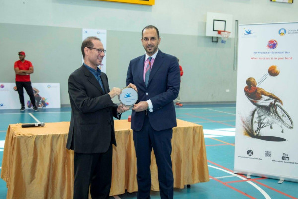 جامعة عجمان تستضيف مباراة كرة سلة لأصحاب الهمم