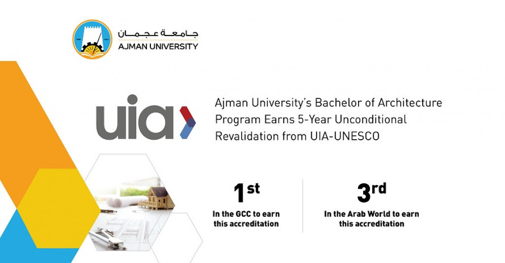 Ajman University’s Bachelor of Architecture Program Earns 5-Year Unconditional Revalidation from UIA-UNESCO