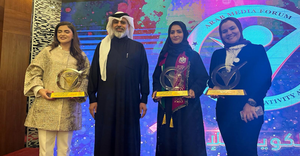 كلية الإعلام بجامعة عجمان تحصد جائزة الكويت للإبداع عن مشروع 