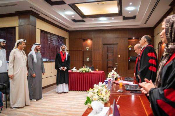 مناقشة رسالة الماجستير للشيخ علي جمال النعيمي