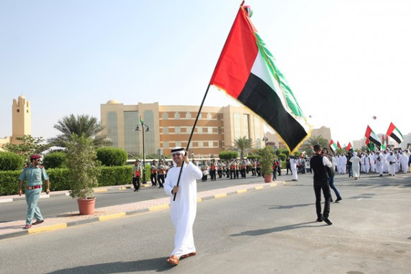 ولي عهد عجمان يشهد احتفالات جامعة عجمان باليوم الوطني الـ43