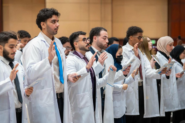 Ajman University’s Future Doctors Begin Their Clinical Journey at the White Coat Ceremony