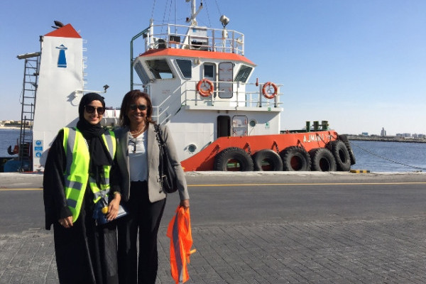 Ajman University Students Visit Ajman Port and Customs