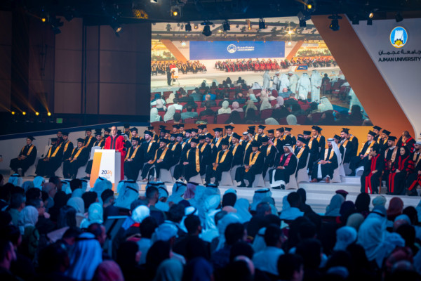 H.H. Sheikh Humaid Al Nuaimi Attends the Graduation Ceremony for Ajman University's ‘Class of 2024’