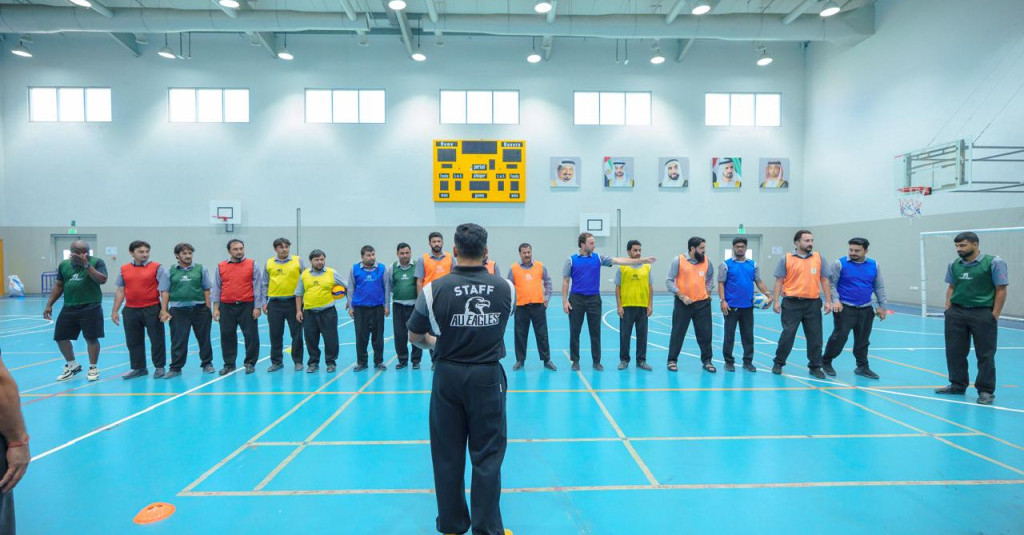Ajman University’s Athletics Unit Organizes “An Hour of Sports Activities” for Taxi Drivers