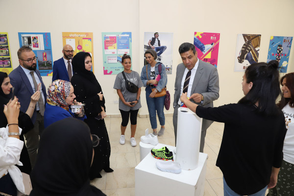 Graphic Design students design creative designs during their graduation exhibition