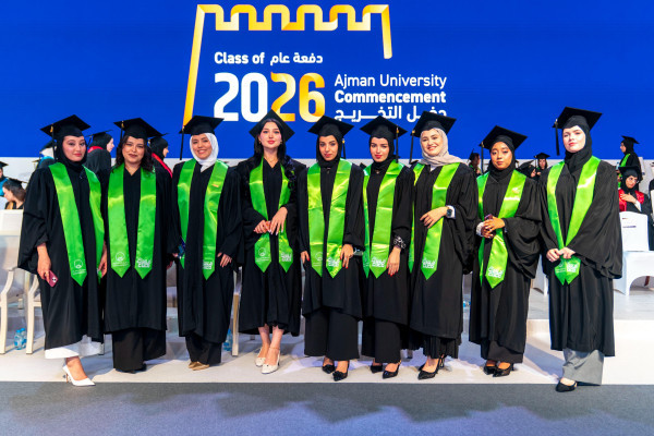 Consort of Ruler of Ajman Witnesses Graduation of 450 Female Students from UAE-Kuwait Brotherhood Class of 2026 at Ajman University