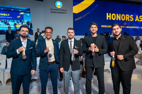 Ajman University Recognizes Excellence Across Its Academic Community and Strategic Partners at the 2024–25 Honors Assembly