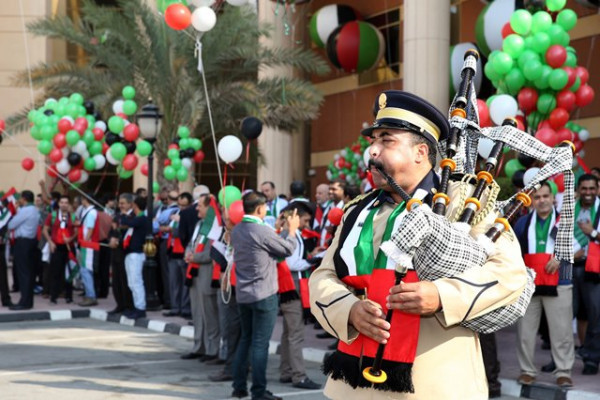 ولي عهد عجمان يشهد احتفالات جامعة عجمان باليوم الوطني الـ43