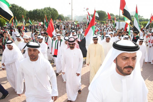 ولي عهد عجمان يشهد احتفالات جامعة عجمان باليوم الوطني الـ43