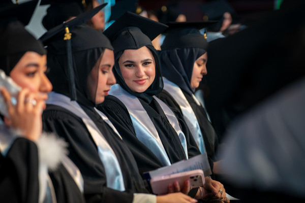 Consort of Ruler of Ajman Witnesses Graduation of 450 Female Students from UAE-Kuwait Brotherhood Class of 2026 at Ajman University
